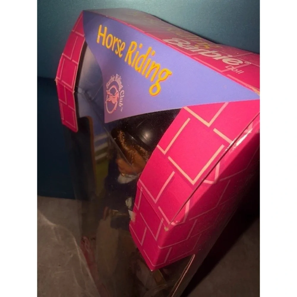 Horse Riding Barbie Doll Vintage Poseable Body Blonde Brown Hair New in Box